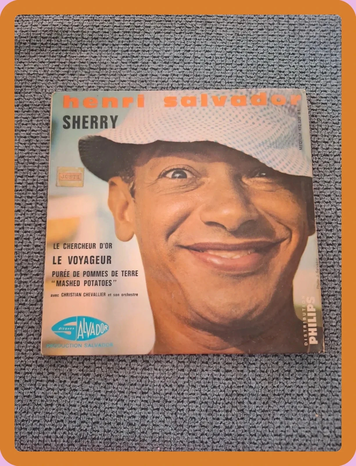 Vinyle 45 Tours EP - Henri Salvador - Sherry - Disques Salvador / Philips